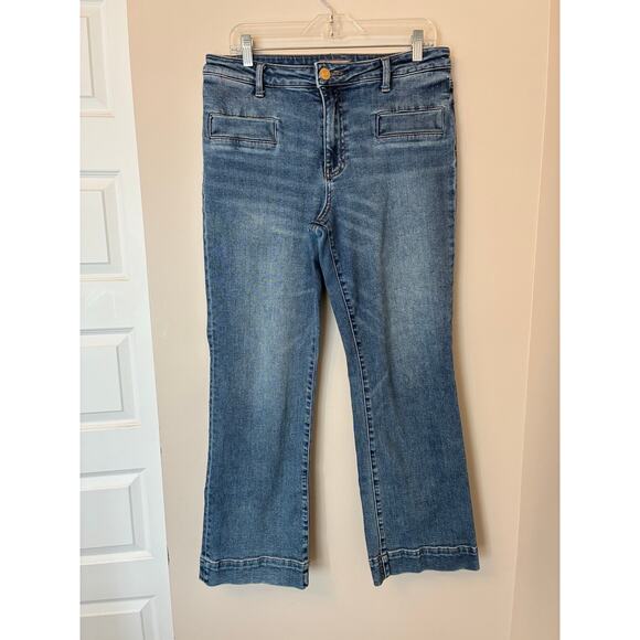 Kut from the Kloth Kelsey High Rise Flare Jeans Medium Wash Size 10 - Picture 1 of 7